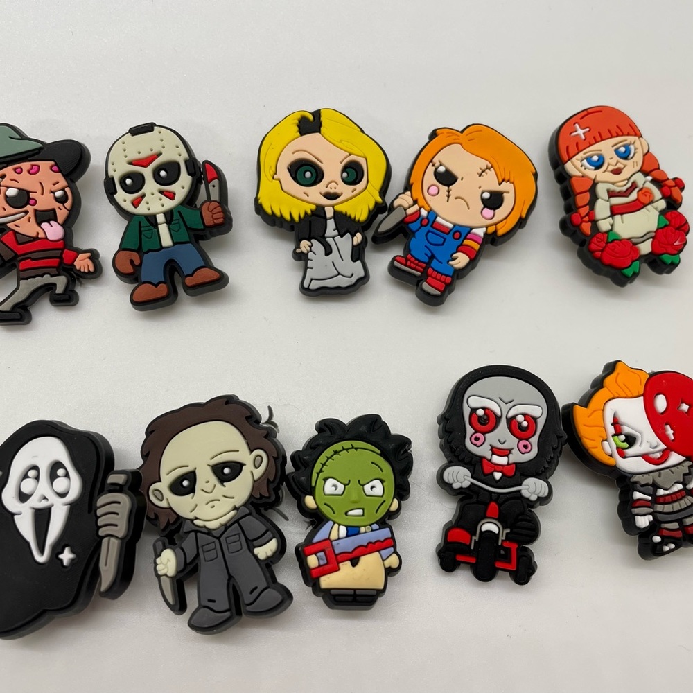 Horror movie charms for crocs